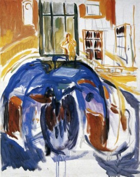 Edvard Munch Painting - Autorretrato durante una enfermedad ocular II 1930 Edvard Munch